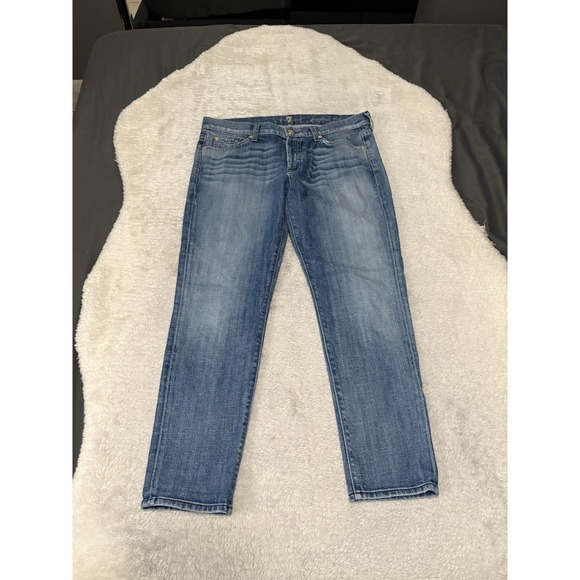 7 For All Mankind Other - 7 For All Mankind Josefina Skinny Boyfriend Womens Denim Jeans Size 29 Act 34